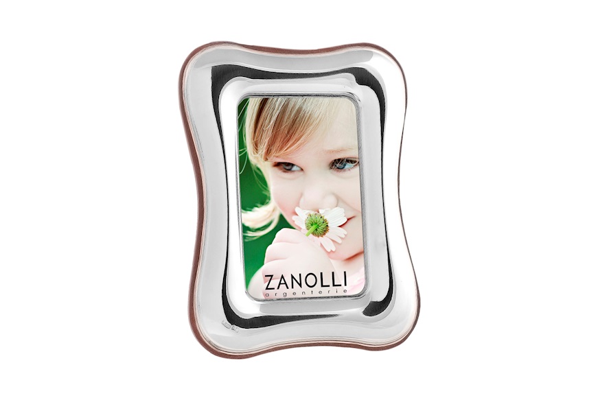 Picture frame bilaminated Silver with smooth band Selezione Zanolli