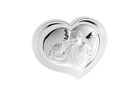 Pannello Angelo custode bianco con retro in legno Selezione Zanolli