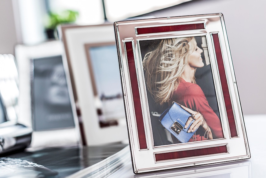 Picture frame silver red Selezione Zanolli