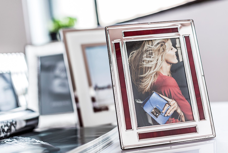 Picture frame silver red Selezione Zanolli