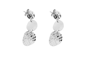 Orecchini argento 3 tondi