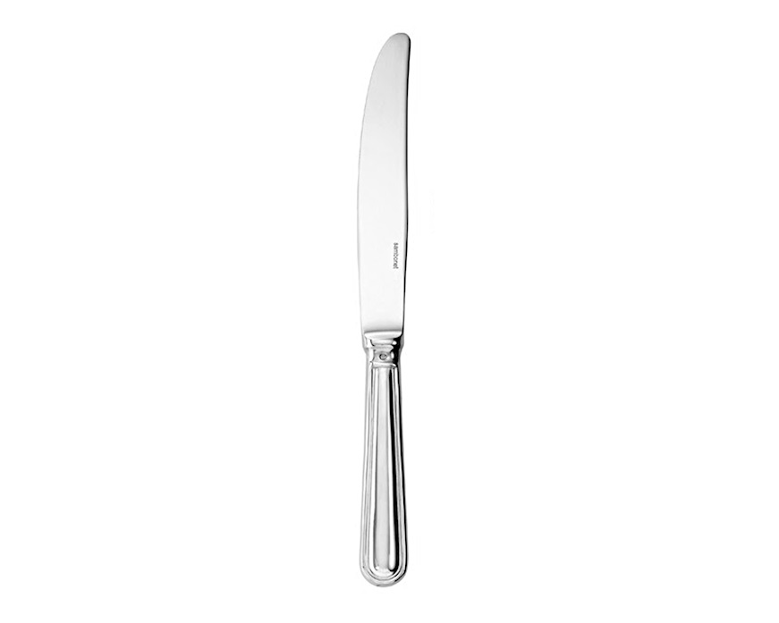 Table knife Contour silver plated with hollow handle Sambonet