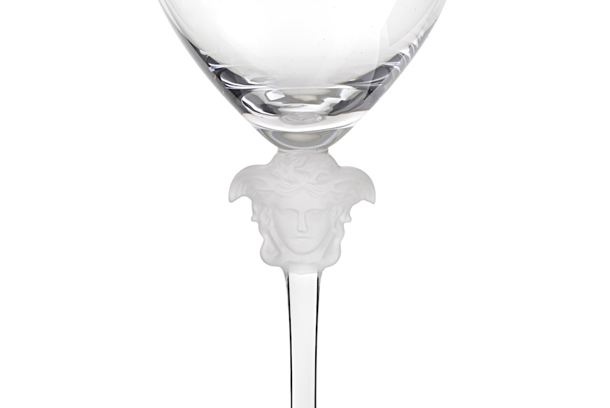 Water goblet Medusa Lumiere crystal Versace