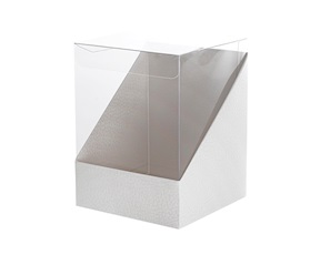 Scatola per bomboniera Duo Pelle bianco 10 x 10 x h12 Selezione Zanolli