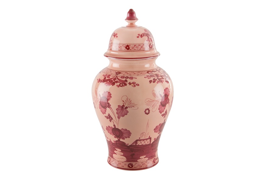 Vase Oriente Italiano Vermigl porcelain Richard Ginori