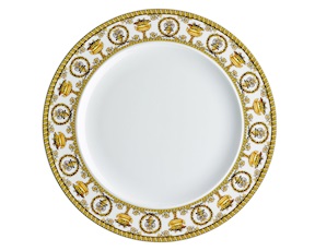 Piatto piano Baroque porcellana bianco Versace
