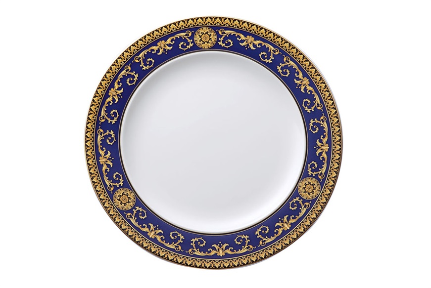 Dinner plate Medusa Blue porcelain Versace