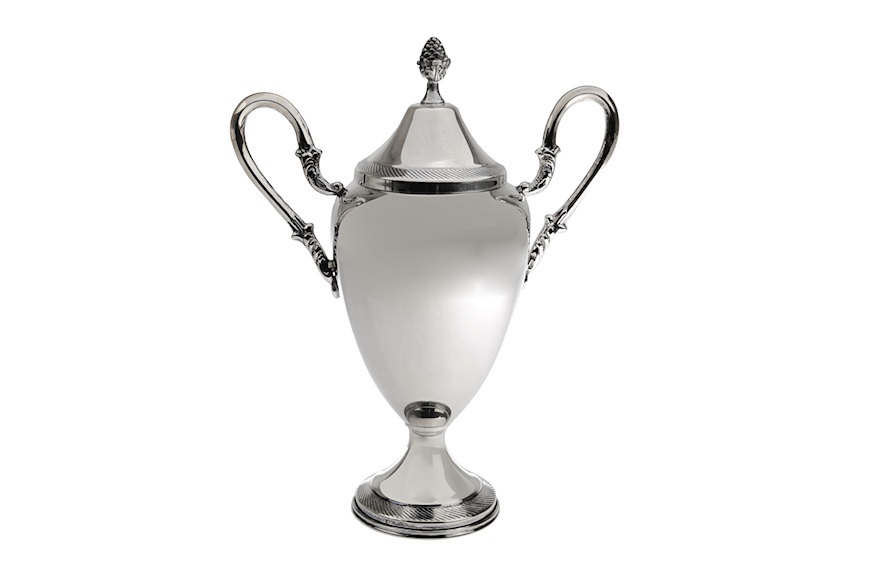 Coppa Vittoria argento con manici e coperchio Selezione Zanolli