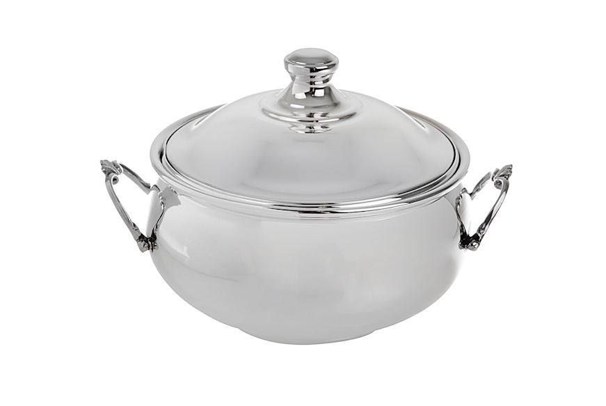 Sugar bowl silver with handles Selezione Zanolli