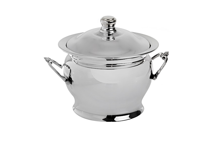 Sugar bowl silver with handles Selezione Zanolli