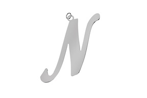 Ciondolo lettera N argento Selezione Zanolli