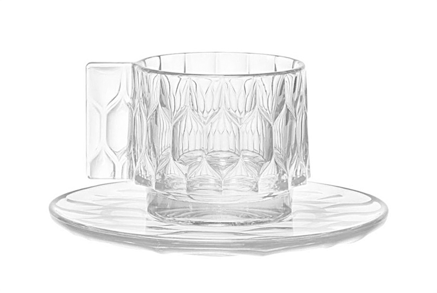 Cup and saucer Jellies Family transparent Kartell