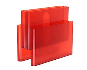 Portariviste Magazine Rack rosso aranciato Kartell