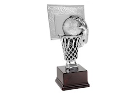 Trofeo Basket in resina con base in plastica Selezione Zanolli