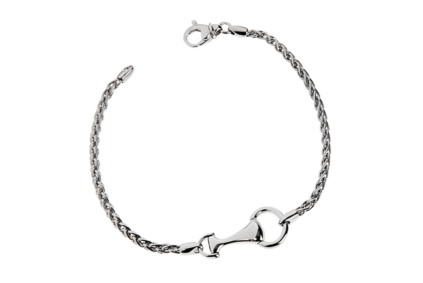 Bracelet silver with central stirrup Selezione Zanolli