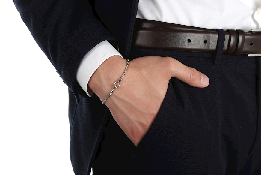 Bracelet silver with three stirrups Selezione Zanolli