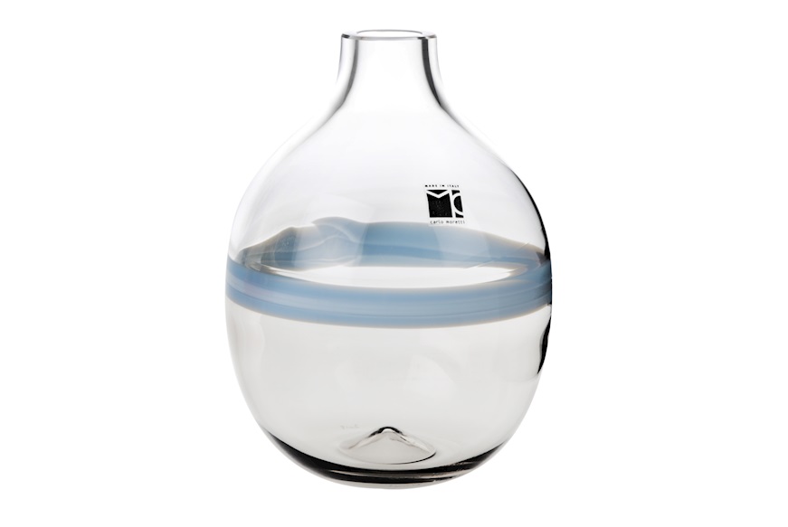 Vase Singleflower Murano glass Carlo Moretti