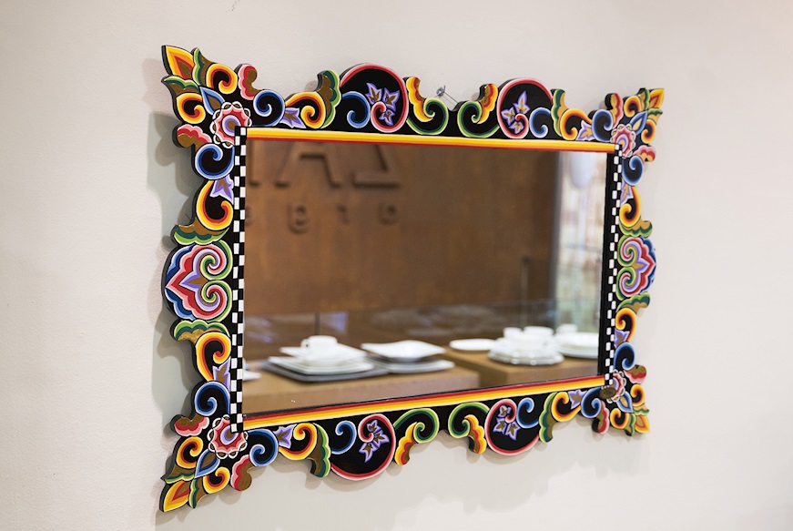 Specchio Mirror Black Collection dipinto a mano Tom's Drag