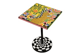 Tavolino Floral Gold dipinto a mano Tom's Drag
