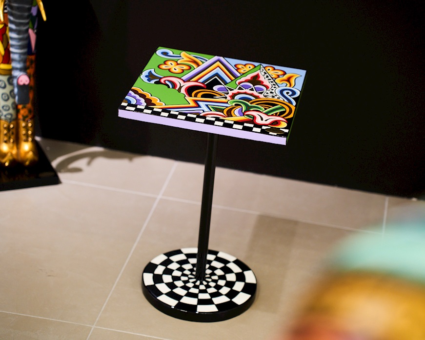 Table Graphic Design hand painted Tom's Drag
