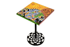 Tavolino Floral Colorful dipinto a mano Tom's Drag