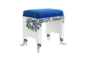 Sgabello Stool dipinto a mano Tom's Drag