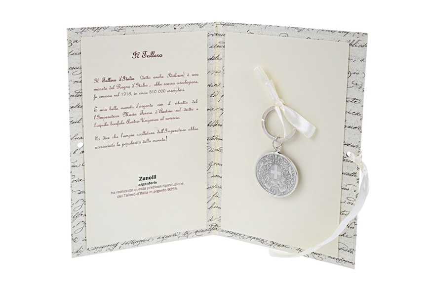 Portachiavi Il Tallero 1918 argento Selezione Zanolli