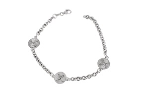 Bracelet silver three rounds and bike Selezione Zanolli