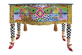 Cassettiera Drawer Chest Versailles dipinta a mano Tom's Drag