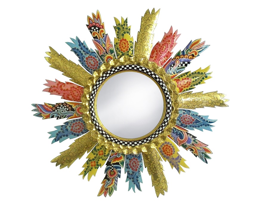 Specchio di sole Sun dipinto a mano Tom's Drag