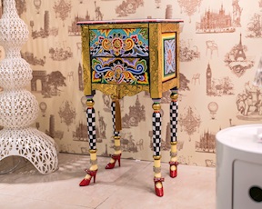 Cassettiera S Versailles dipinta a mano Tom's Drag