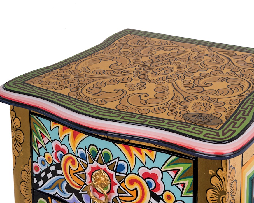 Cassettiera S Versailles dipinta a mano Tom's Drag