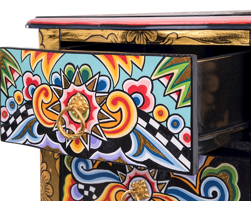 Cassettiera S Versailles dipinta a mano Tom's Drag