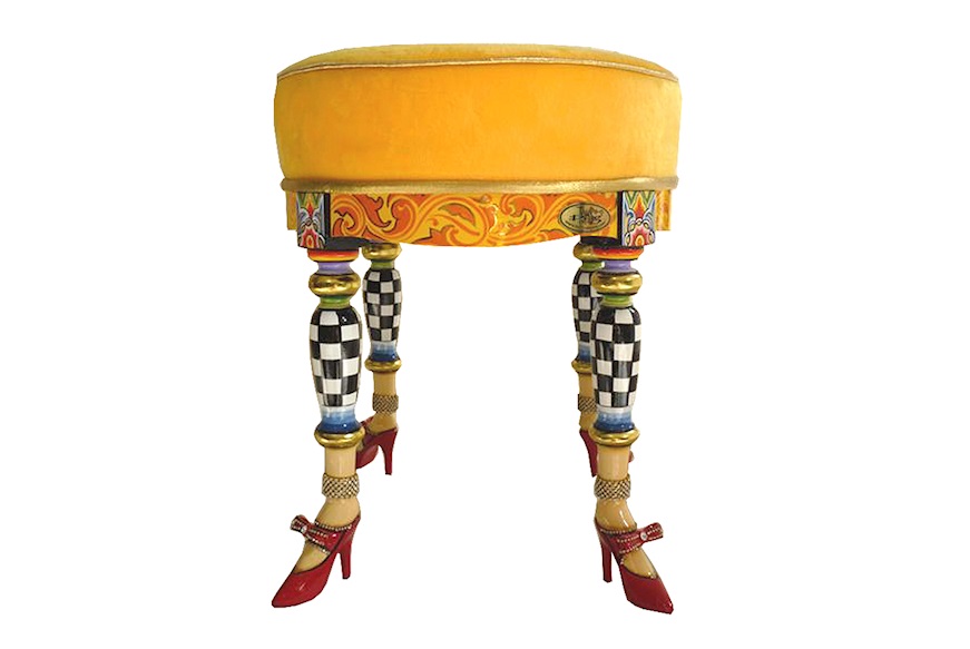 Sgabello Drag Stool Versailles dipinto a mano Tom's Drag