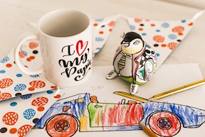 Pinguino Lasse S dipinto a mano Tom's Drag