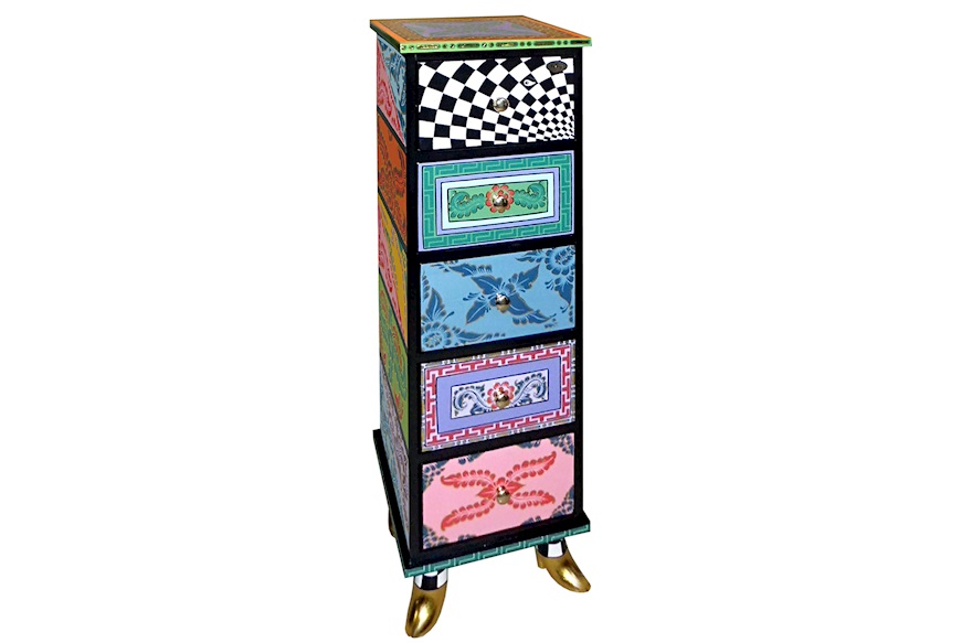 Cassettiera Drag Cabinet M dipinta a mano Tom's Drag