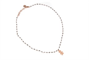 Collana Mon Amour argento con bambina e cristalli silver