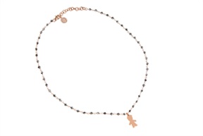 Collana Mon Amour argento con bambino e cristalli silver