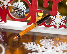 Penna a sfera Optima O Sole Mio screziata arancione Aurora