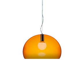 Suspension lamp Fl/y orange Kartell