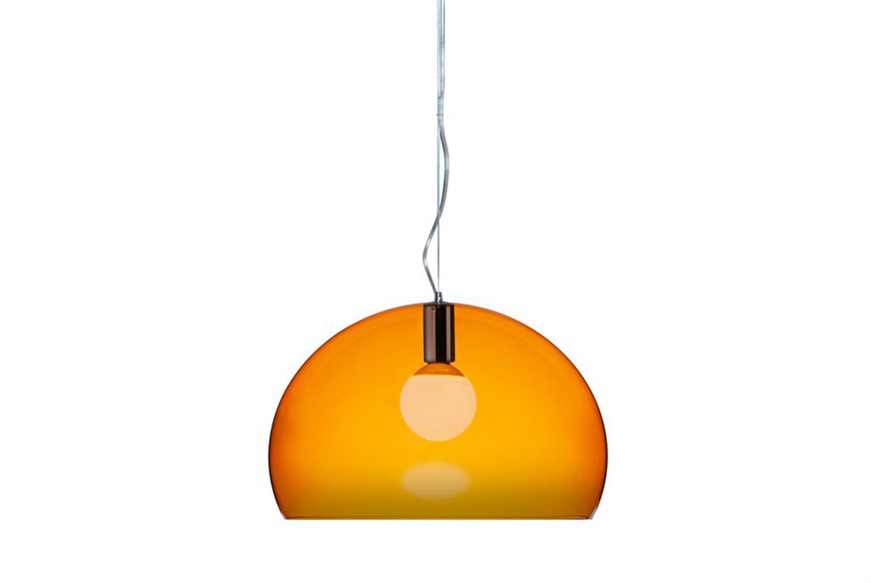 Lampada sospensione Fl/y colore arancio Kartell