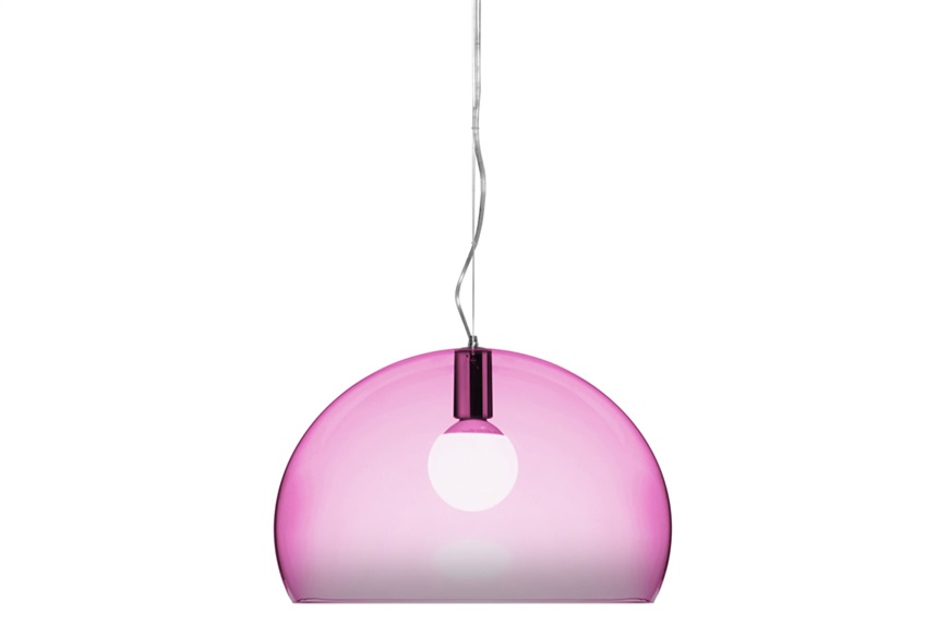 Lampada sospensione Fl/y colore rosa Kartell