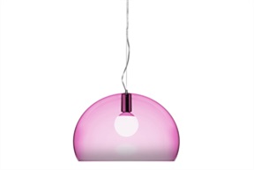 Lampada sospensione Fl/y colore rosa Kartell
