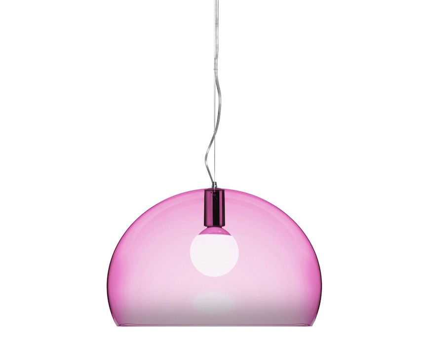 Lampada sospensione Fl/y rosa Kartell