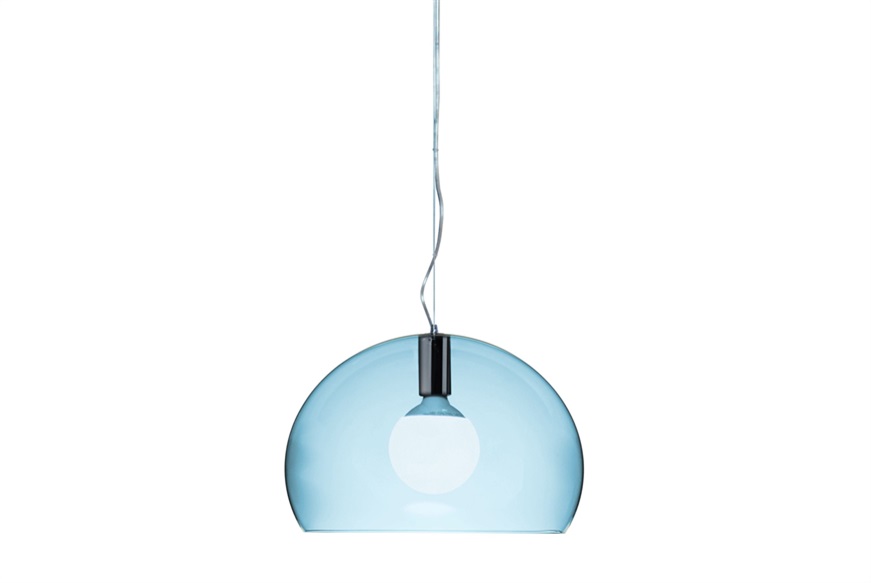 Lampada sospensione Small Fl/y azzurro nuvola Kartell