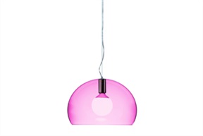 Lampada sospensione Small Fl/y rosa Kartell