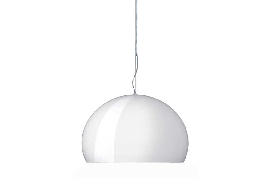 Lampada sospensione Big Fl/y bianco lucido Kartell