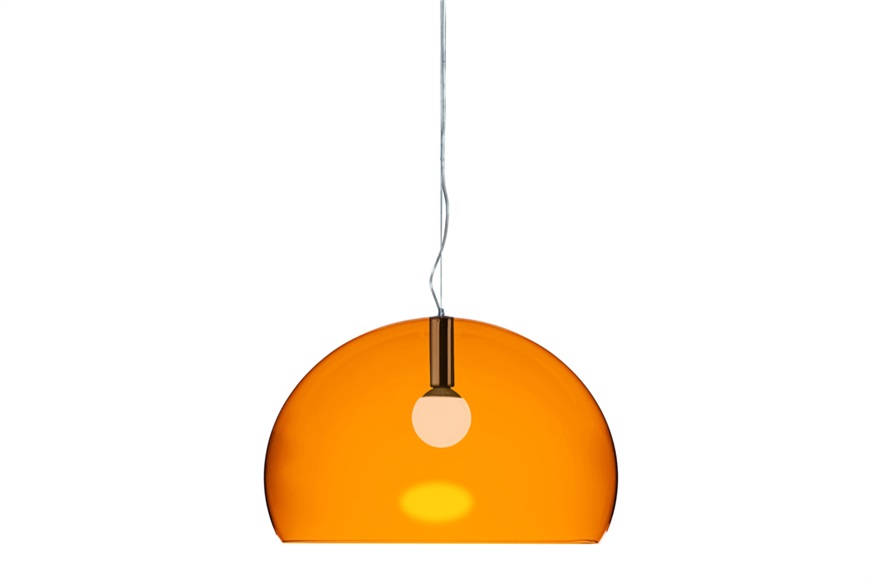 Lampada sospensione Big Fl/y arancio Kartell