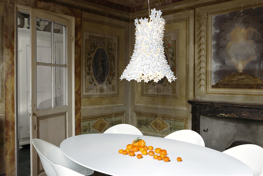 Lampada sospensione Bloom trasparente Kartell