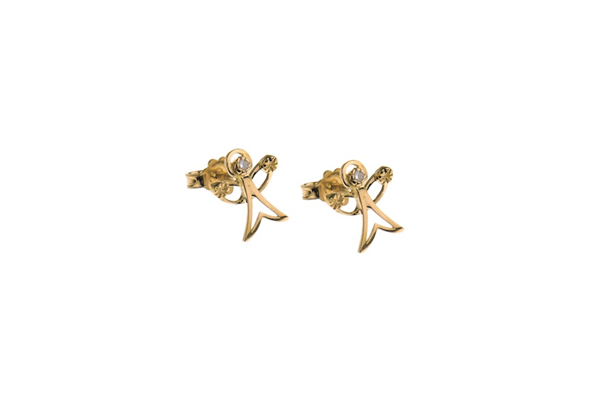 Orecchini Angels oro 750‰ con diamante Selezione Zanolli